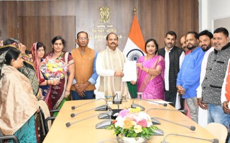 ରାଜ୍ୟ ଉପସଭାପତି ଡ.ଲେଖାଶ୍ରୀଙ୍କ ନେତୃତ୍ୱରେ ରାଜ୍ୟପାଳଙ୍କୁ ଭେଟିଲେ ବିଜେପି ପ୍ରତିନିଧିମଣ୍ଡଳୀ