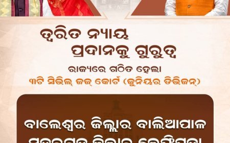 ଲୋକଙ୍କୁ ତ୍ୱରିତ ନ୍ୟାୟ ପ୍ରଦାନକୁ ଗୁରୁତ୍ୱ ଦେଇ ରାଜ୍ୟରେ ୩ଟି ସିଭିଲ୍‌ ଜଜ୍ କୋର୍ଟ (ଜୁନିୟର ଡିଭିଜନ୍‌) ଗଠିତ ହେଲା .