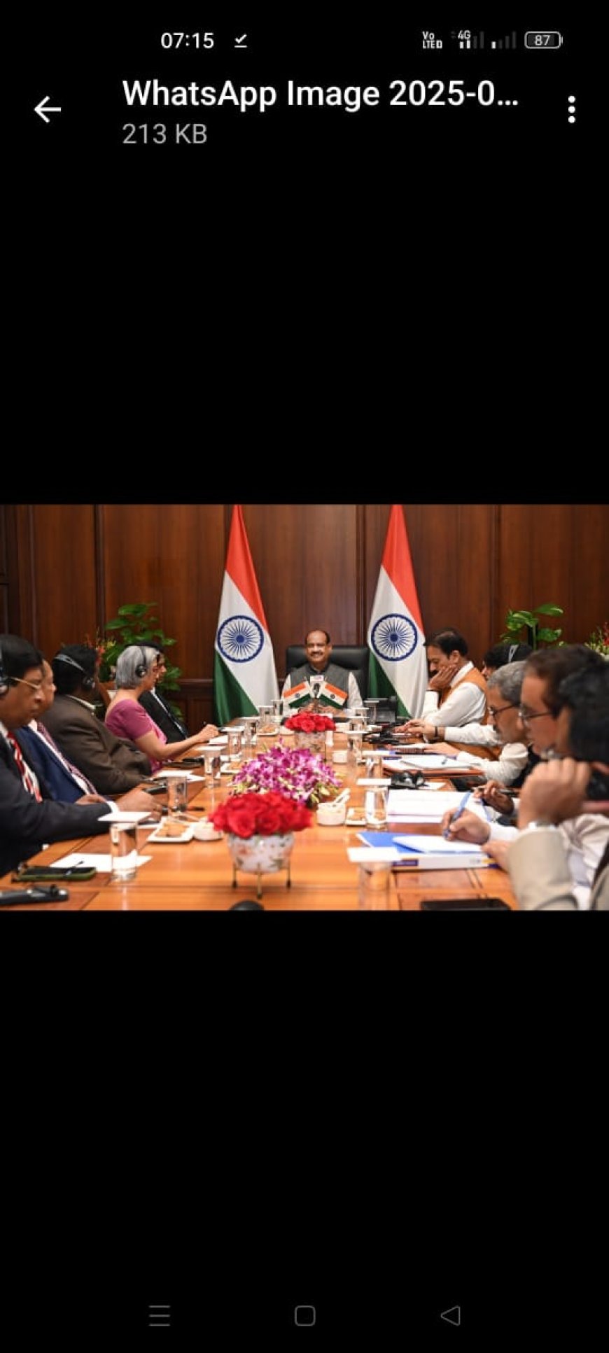 ଶ୍ରୀଲଙ୍କା ସଂସଦୀୟ ପ୍ରତିନିଧି ଦଳ ଭାରତର ସଂସଦ ଭବନରେ, ଲୋକସଭା ବାଚସ୍ପତିଙ୍କ ସହିତ