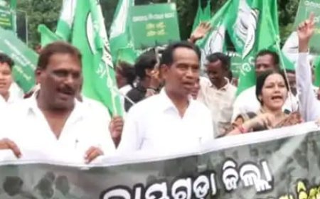 ବିଧାନସଭା ସମ୍ମୁଖରେ ବିଜେଡିର ଜୋରଦାର ବିକ୍ଷୋଭ...