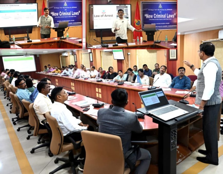 ନୂତମ ତନ ଅପରାଧ ଆଇନ" କର୍ମଶାଳା ଦୁଇଟି ପର୍ଯାୟରେ ଆରମ୍ଭ ହୋଇଯାଇଛି