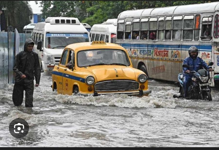 କଲିକତା ନଗର ଏବେ ପ୍ରବଳ ବର୍ଷାରେ ଉବୁଡୁବୁ...
