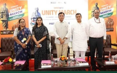 କେନ୍ଦ୍ର ଯୁବ ବ୍ୟାପାର ଓ କ୍ରୀଡା ଏବଂ ଶ୍ରମ ଏବଂ ନିଯୁକ୍ତି ମନ୍ତ୍ରୀ ଡକ୍ଟର ମନସୁଖ ମାଣ୍ଡଭୀୟ, କେନ୍ଦ୍ର ରାଷ୍ଟ୍ରମନ୍ତ୍ରୀ ରକ୍ଷା ଖଡସେ “ସର୍ଦ୍ଦାର@୧୫୦ ୟୁନିଟି ମାର୍ଚ୍ଚ” ଆରମ୍ଭ କରିବାର ଘୋଷଣା କରିଛନ୍ତି,