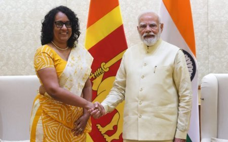 ଭାରତ ର ପ୍ରଧାନମନ୍ତ୍ରୀଙ୍କୁ ସାକ୍ଷାତ କଲେ ଶ୍ରୀଲଙ୍କା ପ୍ରଧାନମନ୍ତ୍ରୀ