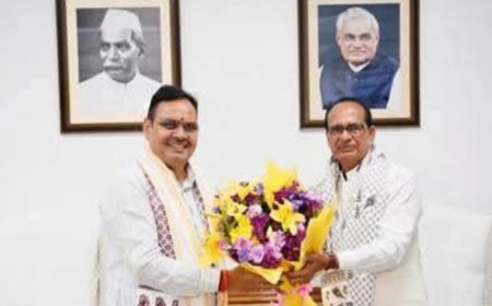 ରାଜସ୍ଥାନ ମୁଖ୍ୟମନ୍ତ୍ରୀ ଭଜନଲାଲ ଶର୍ମା କେନ୍ଦ୍ରମନ୍ତ୍ରୀ ଶିବରାଜ ସିଂହ ଚୌହାନଙ୍କୁ ଭେଟିଲେ।