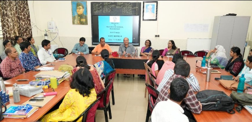 NCERTର ଯୁଗ୍ମ ନିର୍ଦ୍ଦେଶକଙ୍କ ସହିତ RIE ର ଅଧ୍ୟାପକ ଓ ଶିକ୍ଷକଙ୍କ ମତବିନିମୟ...