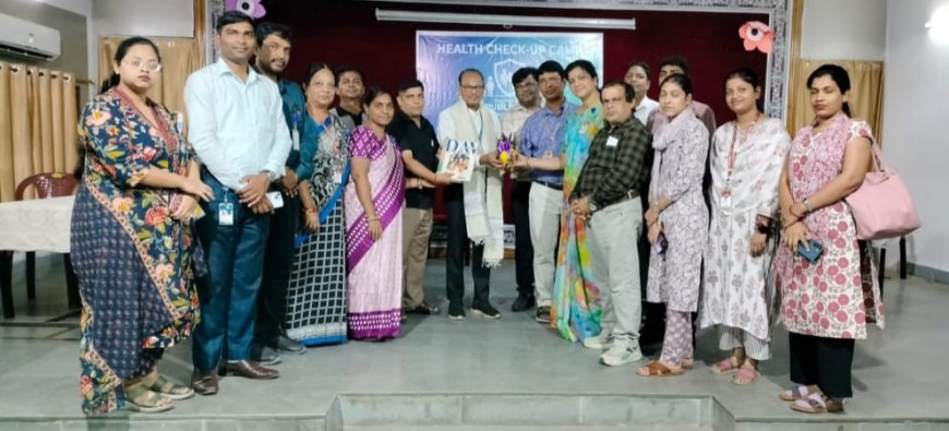 ଡି.ଏ.ଭି କଳିଙ୍ଗ ନଗରରେ ଶିକ୍ଷକଶିକ୍ଷୟିତ୍ରୀ ତଥା କର୍ମଚାରୀମାନଙ୍କ ପାଇଁ  ବିନା ମୂଲ୍ୟରେ ସ୍ବାସ୍ଥ୍ୟ ପରୀକ୍ଷା ଶିବିର