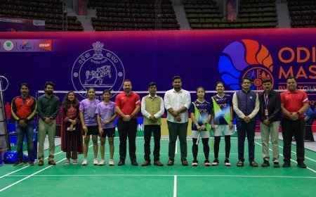 କ୍ରୀଡ଼ାମନ୍ତ୍ରୀ ଶ୍ରୀ ସୂର୍ଯ୍ୟବଂଶୀ ସୂରଜ ଆଜି ଓଡ଼ିଶା ଓଡିଶା ମାଷ୍ଟର୍ସ ୨୦୨୫ ଟୁର୍ଣ୍ଣାମେଣ୍ଟର ଦ୍ଵିତୀୟ ଦିନରେ ମୁଖ୍ୟ ଅତିଥି ଭାବେ ଯୋଗଦେଇ କ୍ରୀଡ଼ାବିତ୍‌ମାନଙ୍କର ଉତ୍ସାହ ବର୍ଦ୍ଧନ କରିଛନ୍ତି।