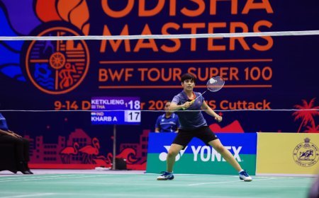 ଅନ୍ତର୍ଜାତୀୟ ବ୍ୟାଡ଼ମିଣ୍ଟନ ପ୍ରତିଯୋଗିତା ଓଡିଶା ମାଷ୍ଟର୍ସ ୨୦୨୫...