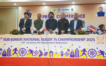 କଳିଙ୍ଗ ଷ୍ଟାଡିୟମରେ ଆରମ୍ଭ ହେବ ୧୦ମ ସବ୍-ଜୁନିୟର ନ୍ୟାସନାଲ ରଗବୀ ସେଭେନ୍ସ ଚାମ୍ପିୟନସିପ୍...