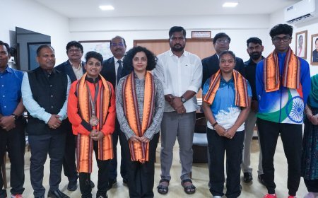 ଆନ୍ତର୍ଜାତୀୟ ସ୍ତରରେ ଓଡ଼ିଶାର କ୍ରୀଡ଼ାବିତ୍‌ଙ୍କୁ ସମ୍ମାନିତ କଲେ ମାନ୍ୟବର କ୍ରୀଡ଼ା ମନ୍ତ୍ରୀ...