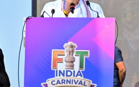 ପୁରୀ ସି ବିଚ ଠାରେ ତିନି ଦିନିଆ  ଫିଟ ଇଣ୍ଡିଆ କାର୍ନିଭାଲ ର ଉଦଯାପନ ସମାରୋହ...