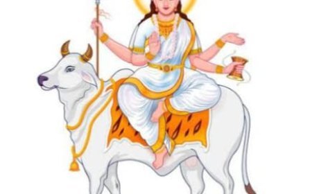 ନବରାତ୍ରର ଅଷମ ଦିବସ ରେ ମହାଗୌରୀ ବେଶ...