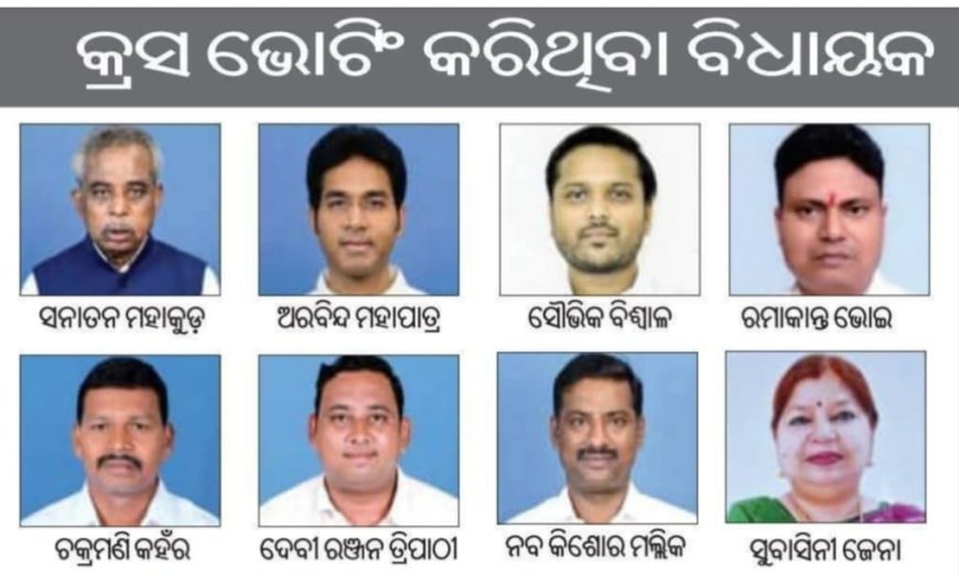 Bjd  ର Vice Presdident ପ୍ରତାପ ଜେନା ନିମ୍ନ ଲିଖିତ ବ୍ୟକ୍ତି ବିଶେଷଙ୍କୁ ଦଳରୁ ବହିଷ୍କାର କରିଛନ୍ତି |
