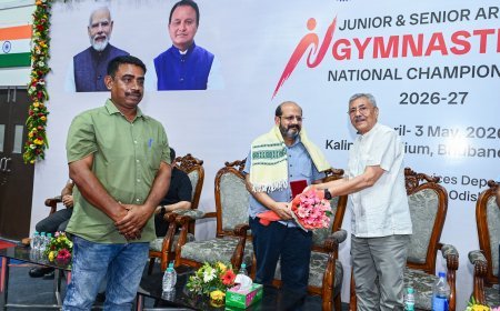 ତୃତୀୟ ଦିବସରେ ଜୁନିଅର ଏବଂ ସିନିୟର କଳାତ୍ମକ ଜିମ୍ନାଷ୍ଟିକ୍ସ ଜାତୀୟ ଚାମ୍ପିଅନସିପ୍ 2026-27...