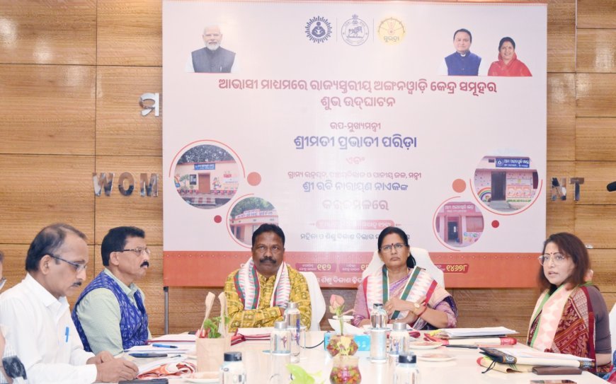 ଉପ ମୁଖ୍ୟମନ୍ତ୍ରୀ ୧,୮୮୯ଟି ନୂତନ ଅଙ୍ଗନବାଡ଼ି କେନ୍ଦ୍ର ଲୋକାର୍ପିତ କଲେ ଓଡ଼ିଶାର ୩୦ ଟି ଜିଲ୍ଲାରେ...