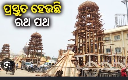ଜଗନ୍ନାଥ ରଥ ପ୍ରସ୍ତୁତି ପାଇଁ ନିର୍ମାଣକାରୀମାନେ ଦ୍ରୁତ ଗତିରେ କାର୍ଯ୍ୟରେ ବ୍ୟସ୍ତ...