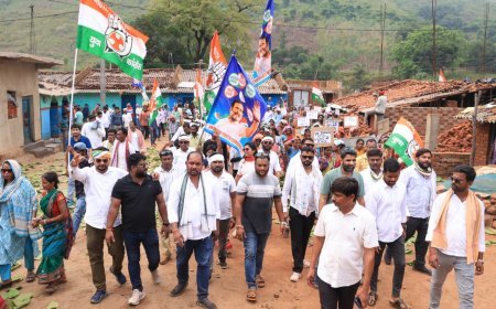 ଚତୁର୍ଥ (୪) ଦିନରେ ଯୁବ କଂଗ୍ରେସର ପଦଯାତ୍ରା...