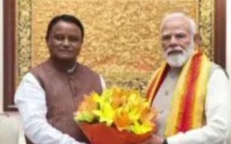 ଓଡିଶା ଆସିବାକୁ ମୁଖ୍ୟମନ୍ତ୍ରୀ ମୋହନ ପ୍ରଧାନମନ୍ତ୍ରୀଙ୍କୁ ନିମନ୍ତ୍ରଣ କଲେ...
