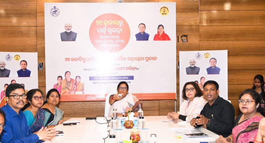 ଉପ-ମୁଖ୍ୟମନ୍ତ୍ରୀ ପ୍ରଭାତୀ ପରିଡାଙ୍କ ଦ୍ୱାରା ୭୯ ହଜାରରୁ ଉର୍ଦ୍ଧ୍ବ ବାଦ୍ ପଡ଼ିଥିବା ‘ସୁଭଦ୍ରା’ ହିତାଧିକାରୀଙ୍କୁ ୬୧ କୋଟିରୁ ଅଧିକ ଟଙ୍କା ପ୍ରଦାନ...