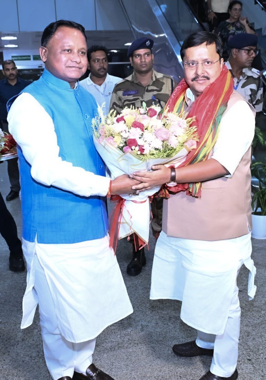 ଭୁବନେଶ୍ବରରେ ପହଞ୍ଚିଲେ ବିଜେପି ରାଷ୍ଟ୍ରୀୟ ସଭାପତି ଶ୍ରୀ ନୀତିନ ନବୀନ...