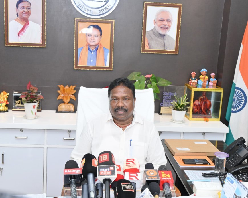 ପାନୀୟ ଜଳ ଯୋଗାଣ ପ୍ରସଙ୍ଗରେ ମାନ୍ୟବର ମନ୍ତ୍ରୀଙ୍କ ପ୍ରେସ୍ ବାର୍ତ୍ତା...