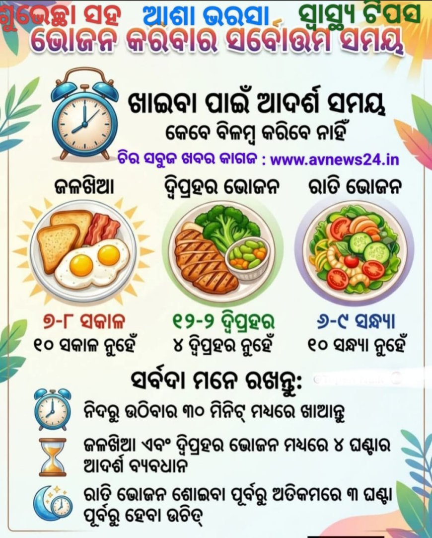 ସୁସ୍ଥ ରହିବାର ସହଜ ଉପାୟ...