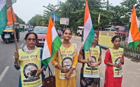 ମଦମୁକ୍ତ ଓଡ଼ିଶା ଦାବିରେ ତ୍ରିରଙ୍ଗା ଯାତ୍ରା ଚତୁର୍ଥ ଦିନରେ...
