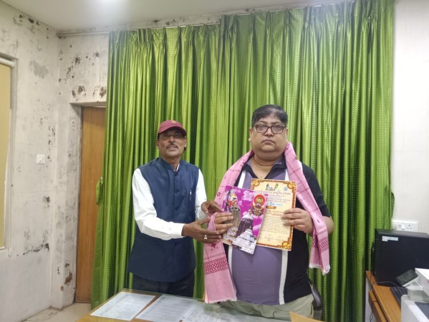 ଭୁତଳ ଜଳ ନିର୍ଦେଶାଳୟ ର ଅତିରିକ୍ତ ନିର୍ଦେଶକ ଶିଶିର ଚନ୍ଦ୍ର ପଣ୍ଡାଙ୍କୁ ସମ୍ଭର୍ଦ୍ଧନା...