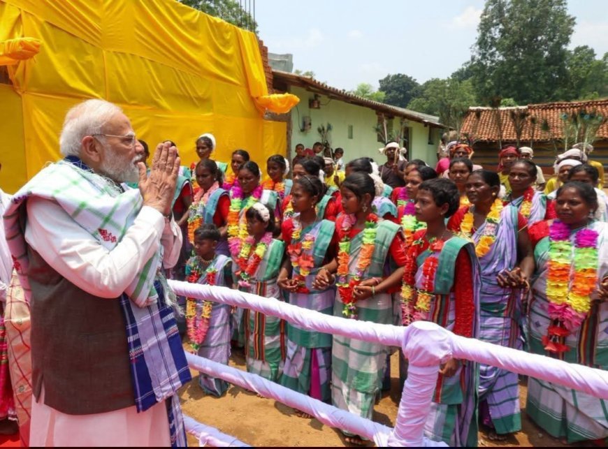 ପ୍ରଧାନମନ୍ତ୍ରୀଙ୍କ ରାଇରଙ୍ଗପୁର ଗସ୍ତରେ ଆଦିବାସୀମାନଙ୍କ ଉଚ୍ଚ୍ୱସିତ ସମ୍ଭର୍ଦ୍ଧନା...