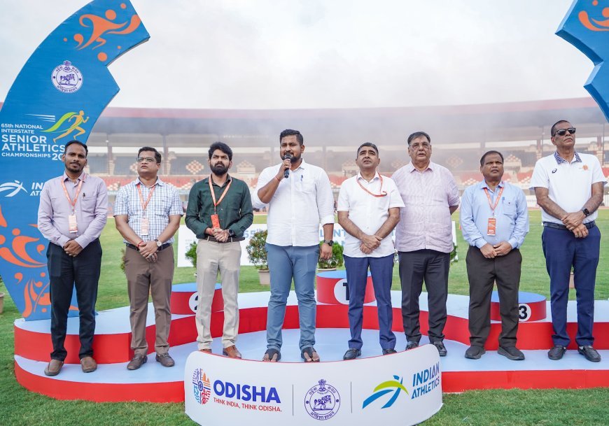 କଳିଙ୍ଗ ଷ୍ଟାଡିୟମରେ ୬୫ତମ ଜାତୀୟ ଆନ୍ତଃ-ରାଜ୍ୟ ସିନିୟର ଆଥଲେଟିକ୍ସ ଚାମ୍ପିୟନସିପ୍ ୨୦୨୬ ଆରମ୍ଭ...