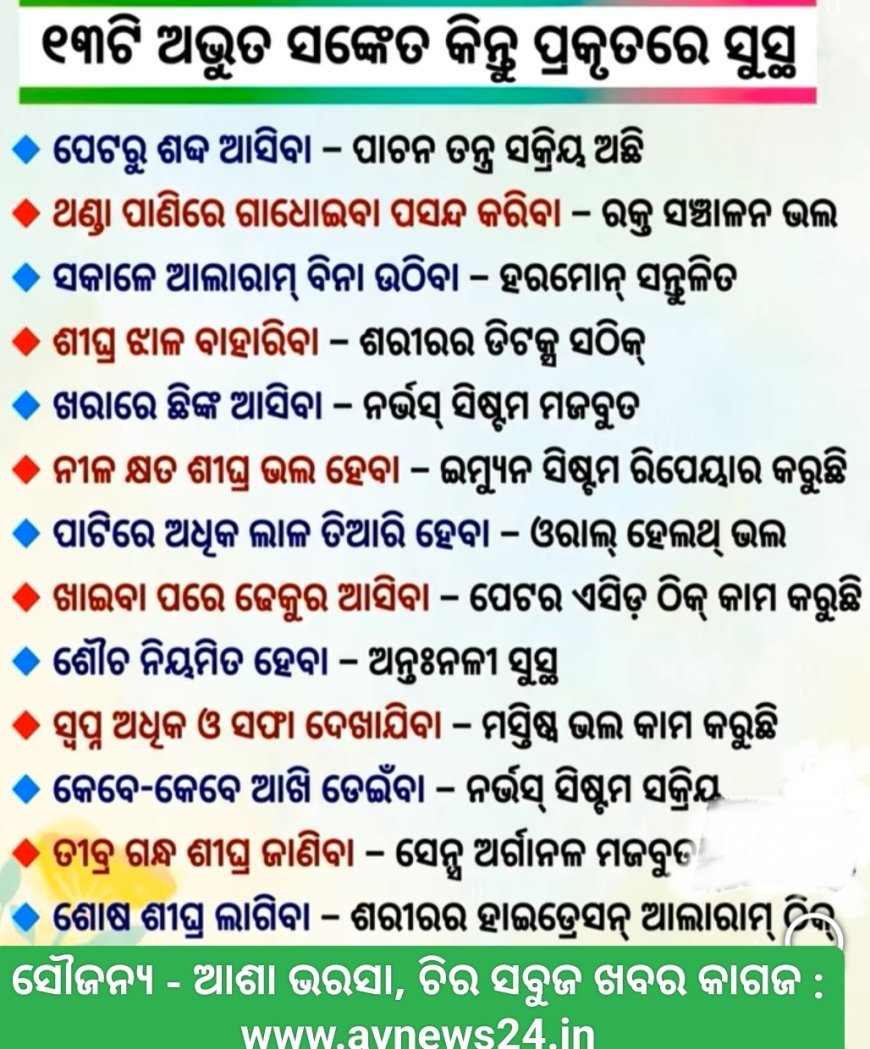 ସ୍ୱାସ୍ଥ୍ୟ ସଚେତନତା...