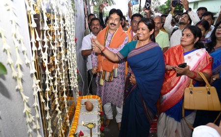 ରାମକୃଷ୍ଣ ଆଦର୍ଶ କଲୋନୀର ଭିତ୍ତି ପ୍ରସ୍ତର ସ୍ଥାପନ...