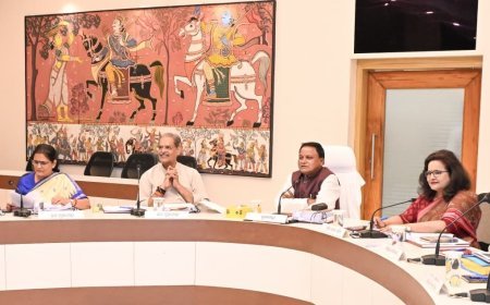 ଲୋକସେବା ଭବନରେ ମୁଖ୍ୟମନ୍ତ୍ରୀ ଶ୍ରୀ ମୋହନ ଚରଣ ମାଝୀ କ୍ୟାବିନେଟ ବୈଠକରେ ଅଧ୍ୟକ୍ଷତା କରୁଛନ୍ତି ୧୪ ଜୁଲାଇ ୨୦୨୬