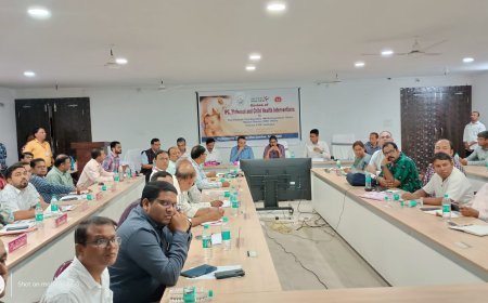 ସମ୍ବଲପୁର ଜିଲ୍ଲାର ୨୬ଟି ସ୍ଵାସ୍ଥ୍ୟ କେନ୍ଦ୍ର ପରିଦର୍ଶନ କରିଥିବା ରାଜ୍ୟ ପର୍ଯ୍ୟବେକ୍ଷଣ ଟିମ୍‌ (State Supportive Supervision Team)ର ରିପୋର୍ଟକୁ ଆଧାର କରି  ଏକ ସମୀକ୍ଷା ବୈଠକ...