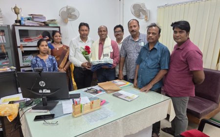 ଅବସର କାଳୀନ ବିଦାୟ ସମ୍ବର୍ଦ୍ଧନା ଅନୁଷ୍ଠିତ...