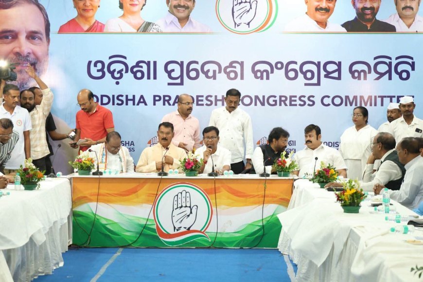 କଂଗ୍ରେସ ନବନିଯୁକ୍ତ ଓଡ଼ିଶା ପ୍ରଭାରୀ ଲାଲଜୀ ଦେଶାଇଙ୍କ ପ୍ରଥମ ରାଜନୈତିକ ବ୍ୟାପାର ବୈଠକ...