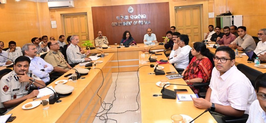 ମାନ୍ୟବର ରାଷ୍ଟ୍ରପତିଙ୍କ ଓଡ଼ିଶା ଗସ୍ତ  ପରିପ୍ରେକ୍ଷୀରେ ମୁଖ୍ୟ ଶାସନ ସଚିବଙ୍କ  ଅଧ୍ୟକ୍ଷତାରେ ପ୍ରସ୍ତୁତି ବୈଠକ...