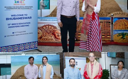 ବ୍ରିକ୍ସ ଶିକ୍ଷାମନ୍ତ୍ରୀମାନଙ୍କ ତ୍ରୟୋଦଶ ବୈଠକ ପାଇଁ ଭୁବନେଶ୍ୱରରେ ପହଞ୍ଚିଲେ ଅନ୍ତର୍ଜାତୀୟ ପ୍ରତିନିଧି...
