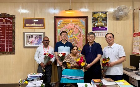 ଚୀନ ଓ ଇରାନ ଦେଶର ପ୍ରତିନିଧିଙ୍କ ଓଡ଼ିଶା ରାଜ୍ୟ ସଂଗ୍ରହାଳୟ ପରିଦର୍ଶନ...