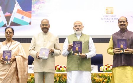 ପୂର୍ବତନ ରାଷ୍ଟ୍ରପତି ରାମନାଥ କୋବିନ୍ଦଙ୍କ ଆତ୍ମଜୀବନୀ ଉନ୍ମୋଚନ କଲେ ପ୍ରଧାନମନ୍ତ୍ରୀ ଶ୍ରୀ ନରେନ୍ଦ୍ର ମୋଦୀ...