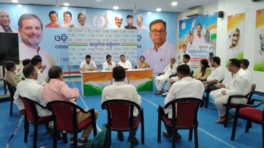 ଓପିସିସିର ବନ୍ୟା ଓ ରିଲିଫ କମିଟିର ବୈଠକ...