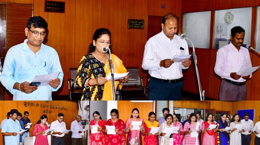 ନିଶାମୁକ୍ତ ସମାଜ ଗଠନ ଲକ୍ଷ୍ୟରେ ସୂଚନା ଓ ଲୋକସମ୍ପର୍କ ବିଭାଗ ପକ୍ଷରୁ ସାମୂହିକ ଶପଥ ପାଠ...