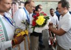 ଇନ୍ଦୋର ଏଆରପୋର୍ଟ ରେ ରାହୁଲ ଗାନ୍ଧୀ ଜବରଦସ୍ତ ସ୍ୱାଗତ ଅପେକ୍ଷାରେ ଜନତା
