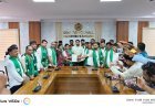 Members of the Newly constituted BJD State Minority cell ,meeting Bjd president Sri Naveen patnaik. at Naveen Nivas.
