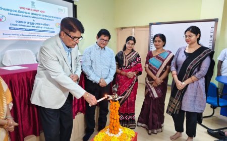 କାର୍ଯ୍ୟକ୍ଷେତ୍ରରେ ଲିଙ୍ଗଗତ ସମ୍ବେଦନଶୀଳତା ଏବଂ ପୋଷଣ ଅଭିଯାନ ସମ୍ପର୍କରେ କର୍ମଶାଳା ଆୟୋଜିତ...
