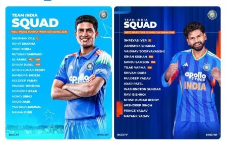 ୱେଷ୍ଟଇଣ୍ଡିଜ୍ ଟିମ ବିପକ୍ଷରେ ଟିମ୍ ଇଣ୍ଡିଆ ଘୋଷଣା..