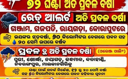 ପାଣିପାଗ update ଖବର...