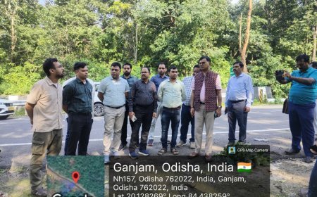 କଳିଙ୍ଗା ଘାଟି ଭୂସ୍ଖଳନ ସ୍ଥାନ ପରିଦର୍ଶନ କଲେ ନିର୍ମାଣ ବିଭାଗ ପ୍ରମୁଖ ଶାସନ ସଚିବ...