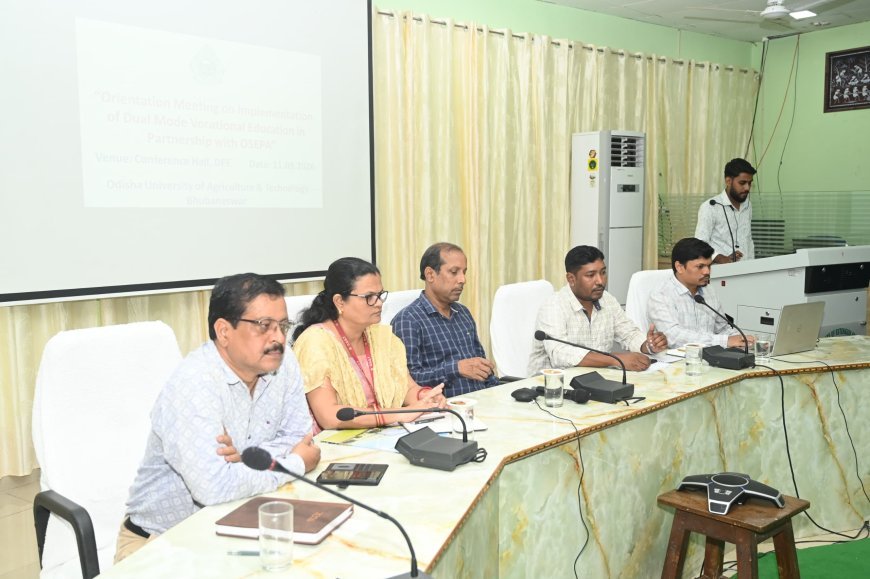 ୨୬ଟି ପିଏମ୍ ଶ୍ରୀ ବିଦ୍ୟାଳୟରେ ଧନ୍ଦାମୂଳକ ଶିକ୍ଷାକୁ ସୁଦୃଢ଼ କରିବା ପାଇଁ ଓସେପା ଓ OUAT ମଧ୍ୟରେ ବୁଝାମଣା...